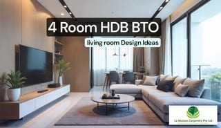 4-Room HDB BTO Living Room Design Ideas for Singapore homes