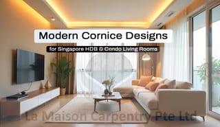 Modern Cornice Design Ideas for Living Room