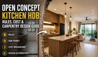 Open Concept Kitchen HDB: Rules, Cost & Design Guide