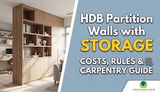 HDB Wall Partition with Storage: Cost, Rules & Carpentry Design Guide