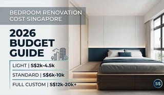 Bedroom Renovation Cost in Singapore: A Scope-Tiered Budget Guide