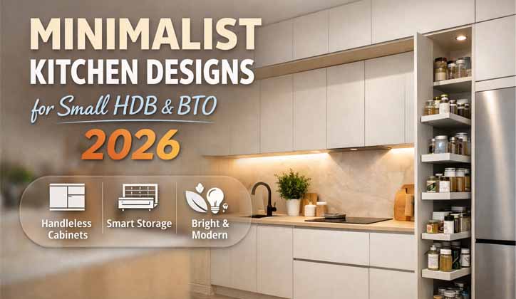 Minimalist Kitchen Designs for Small HDB & BTO 2026