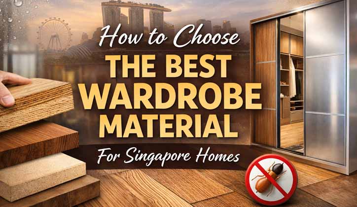 Best Materials for Custom Wardrobes in Singapore | La Maison Carpentry