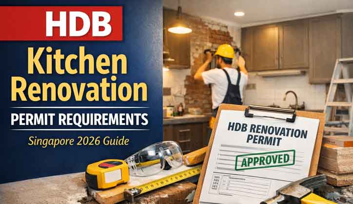 HDB Kitchen Renovation Permit Requirements -step to step guidline