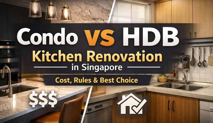 Condo vs HDB Kitchen Renovation in Singapore