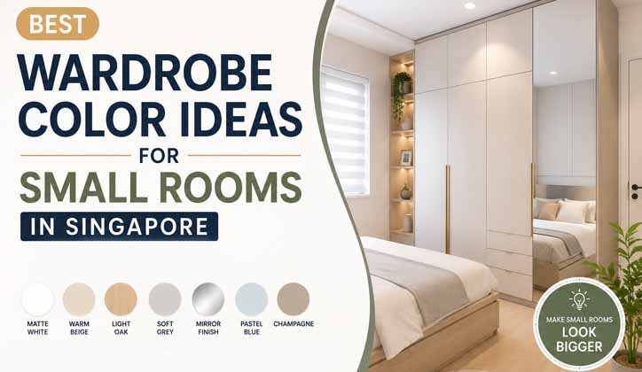 Best Wardrobe Color Ideas for Small Rooms in Singapore Homes