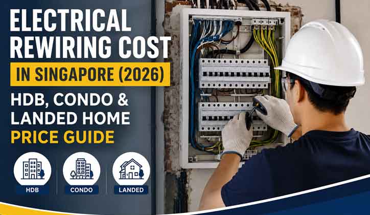 How Much Does Electrical Rewiring Cost in Singapore in 2026? with practical guide