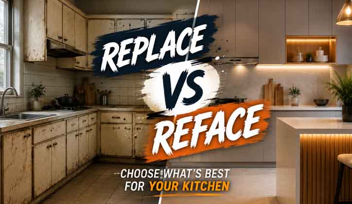 Kitchen Cabinet Replacement vs Refacing