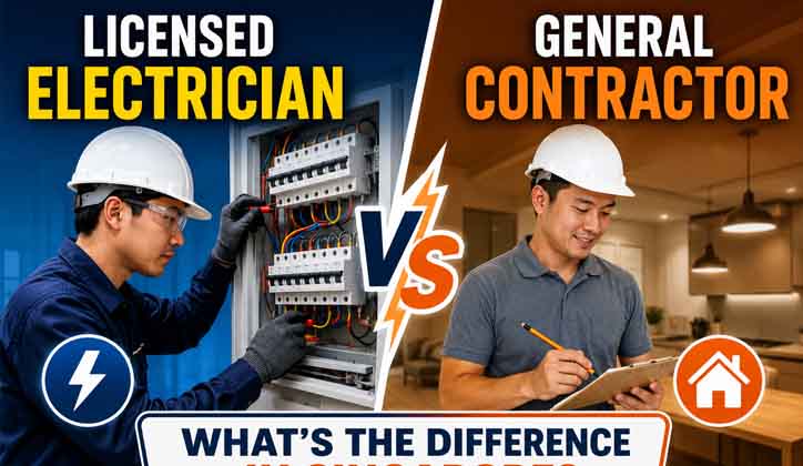 Licensed Electrician vs General Contractor: What's the Difference in Singapore?