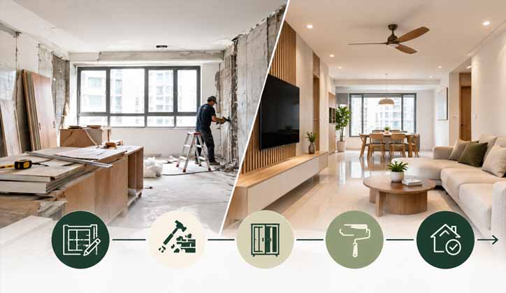 Resale HDB Renovation Timeline Singapore: Week-by-Week